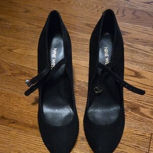 Nine West Black Heels with Strap
